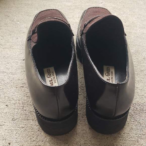 Vintage elegant 'Paul Green",  Germany, Dark Brown Leather Loafers, thick soles - Picture 4 of 12